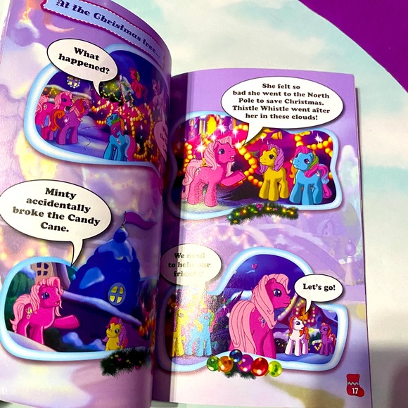 MY LITTLE PONY NWT VTG 2005 TOKYOPOP JR CINE-MANGA A VERY MINTY CHRISTMAS BOOK - Picture 4 of 11